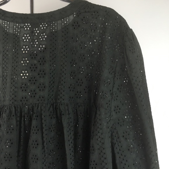Madewell NWT 3X Eyelet Double Tie Top - Picture 7 of 8